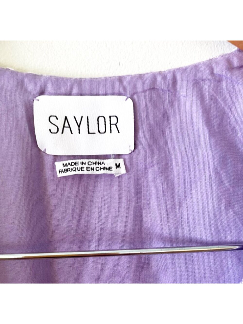 Tuckernuck Saylor Lilac Eyelet Seashell Blouse, Size Medium - Picture 4 of 6